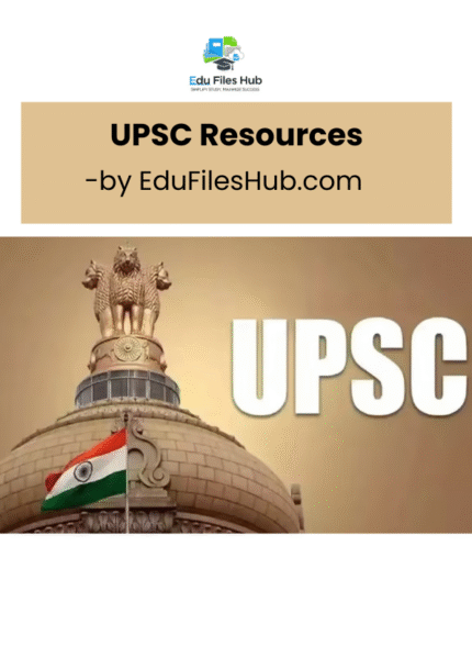 U.P.S.C. Resources All in 1